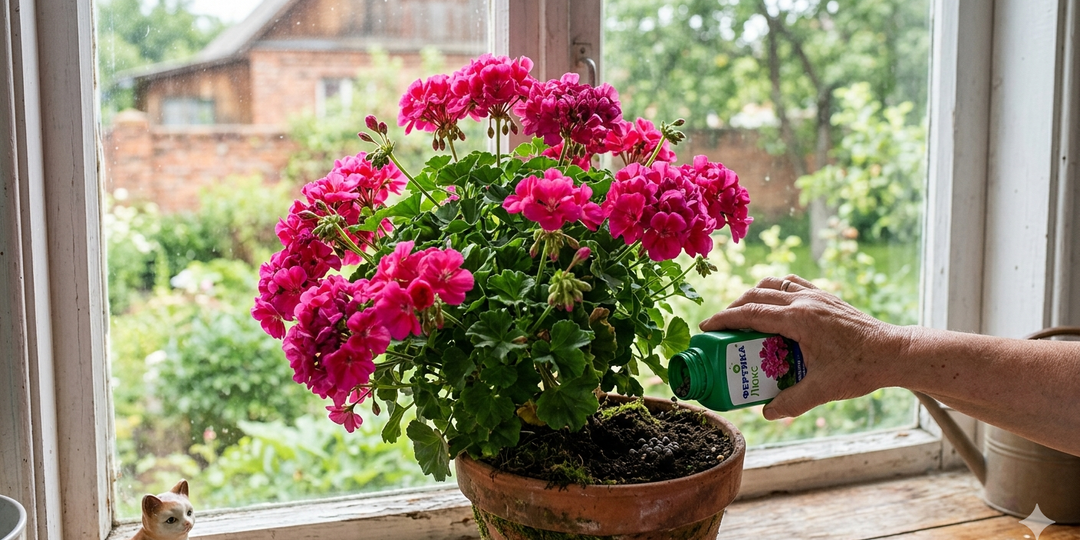 Лучшие удобрения для герани весной для яркого и пышного цветения.