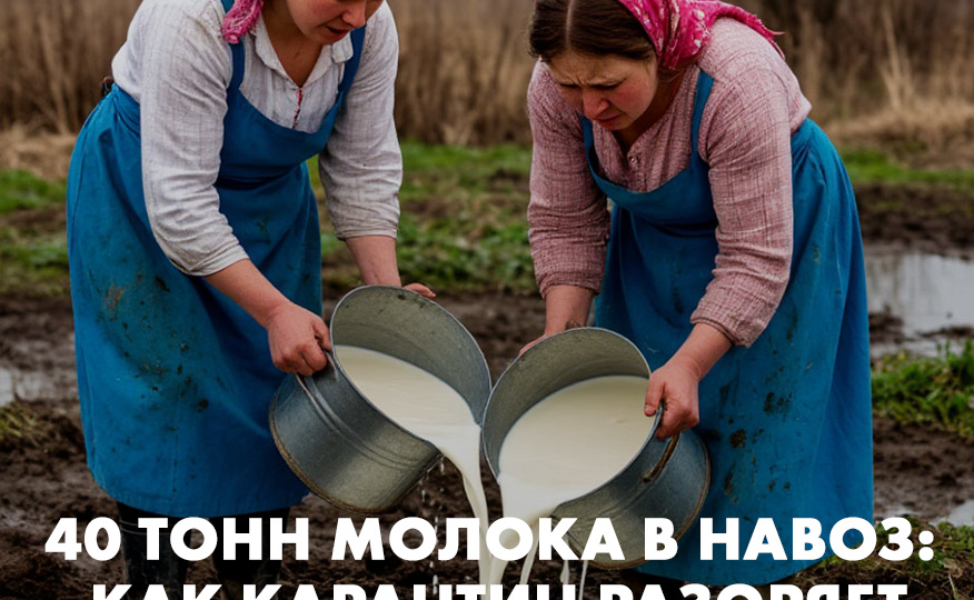 40 тонн молока в навоз: как карантин разоряет фермерское хозяйство