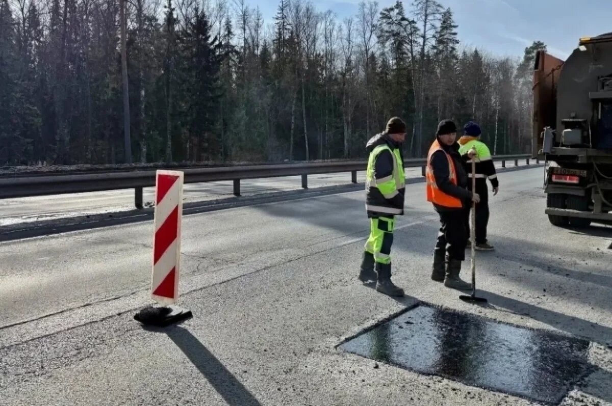    Во Владимирской области латают покрытие на федеральных трассах