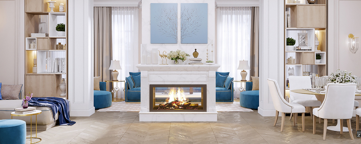 Коттедж в КП Палникс, Екатеринбург. Дизайн студия Neapol Design