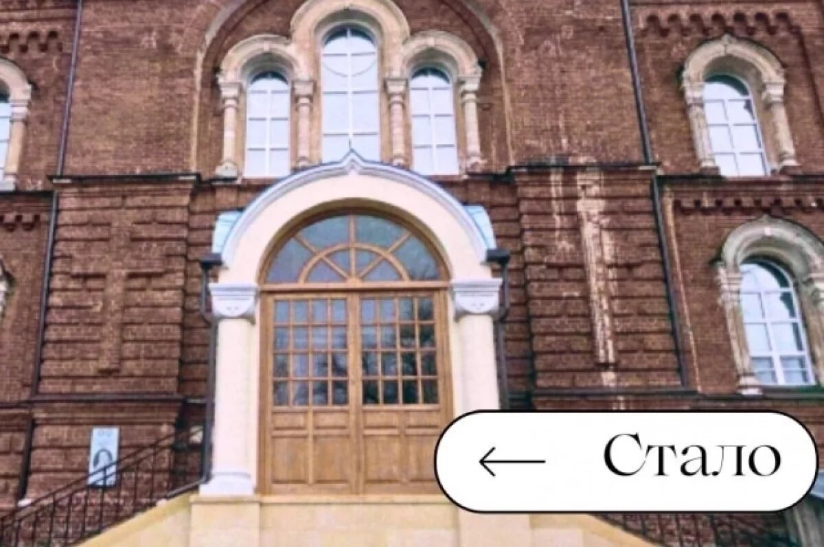    В Калуге отремонтировали крыльцо церкви Казанского девичьего монастыря