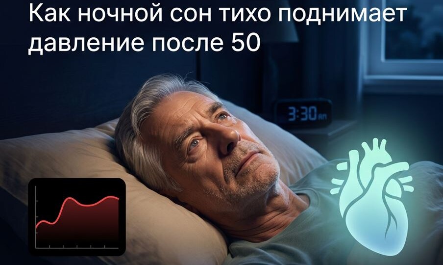 Просыпаетесь разбитыми, хотя спите 7–8 часов? Ночной сон может незаметно поднимать давление после 50