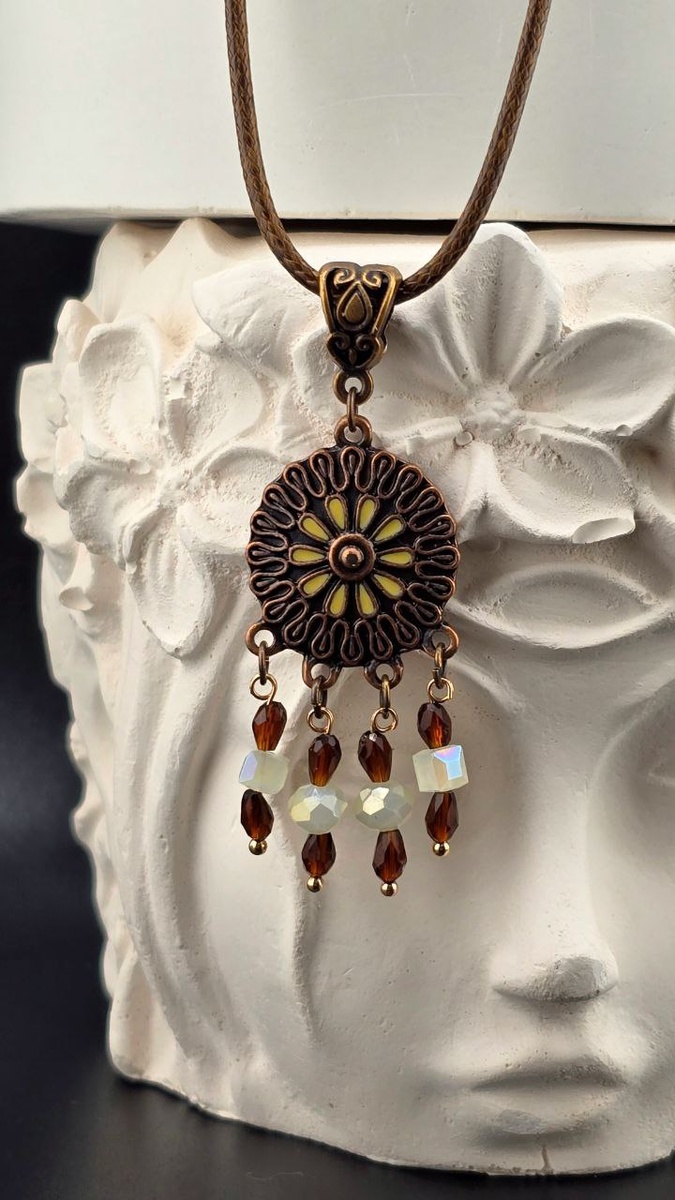 Кулон на шнурке в бохо этно стиле https://jewelry-by-lena.ru/products/61603127 