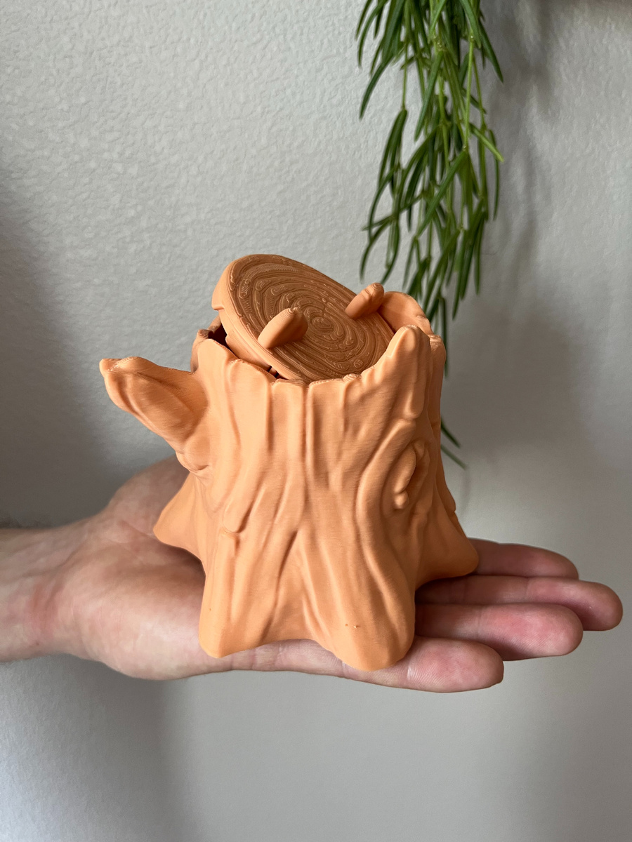 Шкатулка фигурка органайзер "Лесной пень", высота 10 см