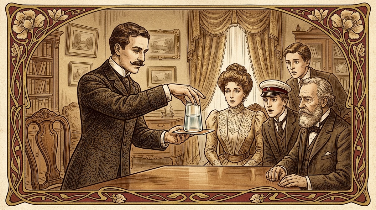 Стакан перевёрнут, а вода не выливается - атмосферное давление в действии