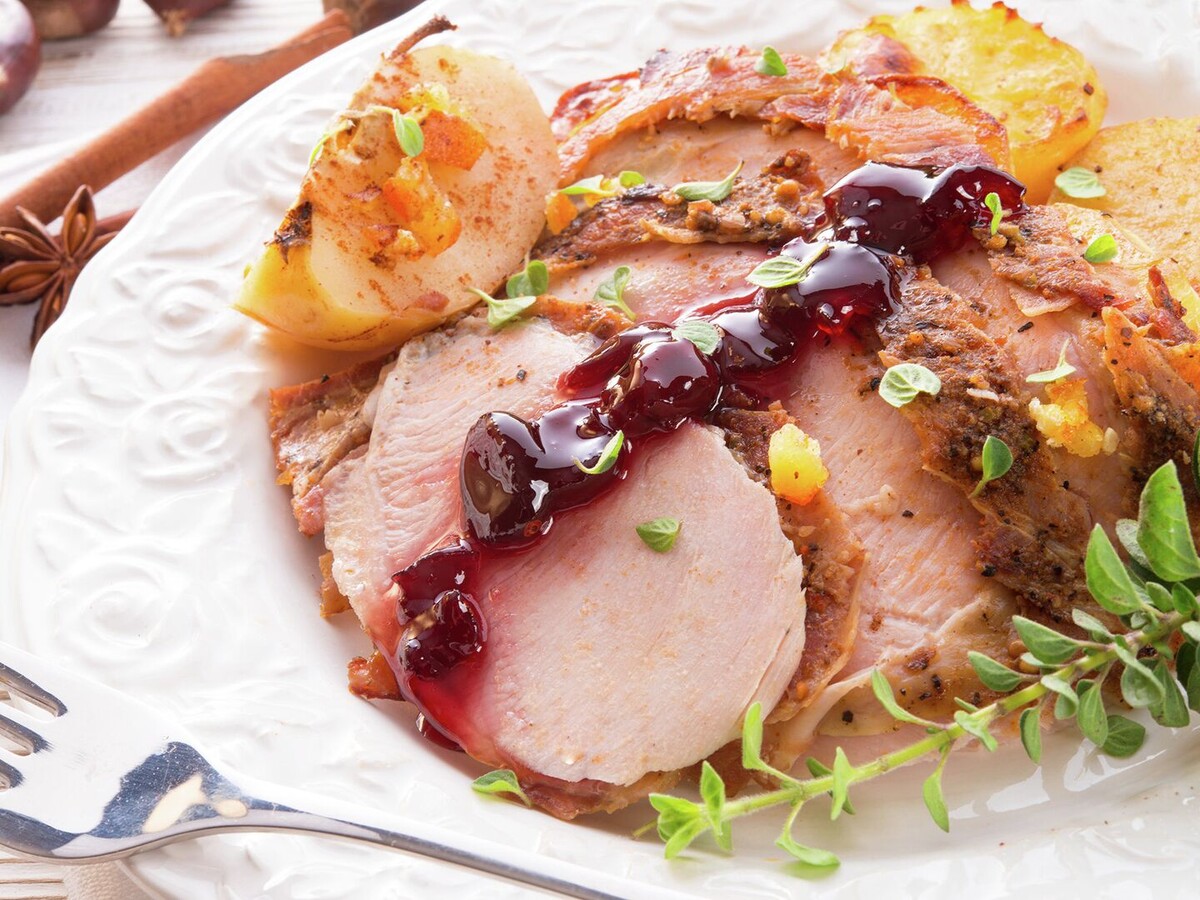 Запеченная грудка индейки