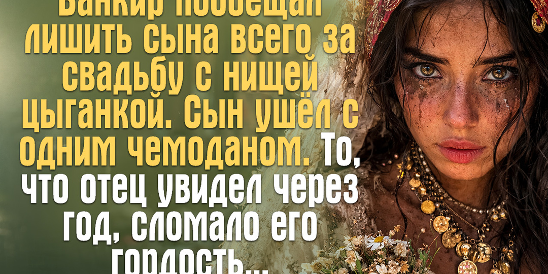 Банкир пообещал лишить сына всего за свадьбу с нищей цыганкой. Сын ушёл с одним чемоданом. То, что отец увидел через год, сломало его гордос