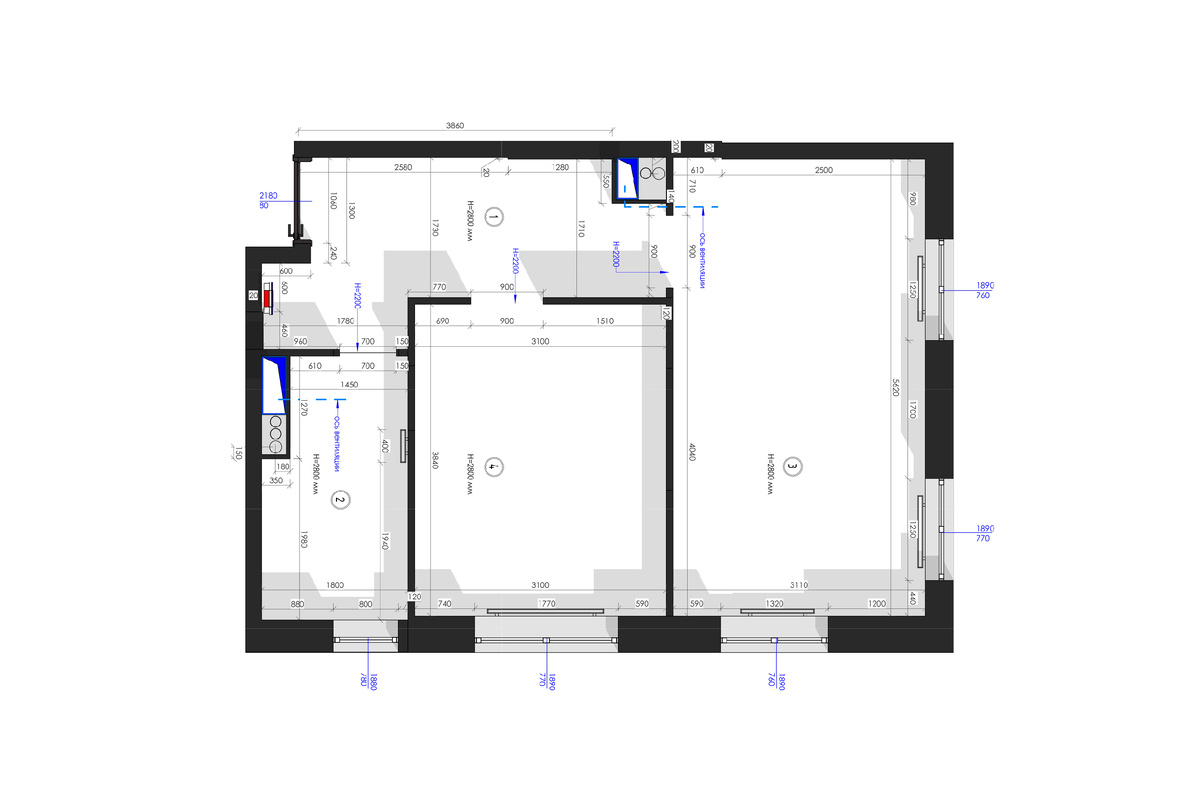 Обмерный план