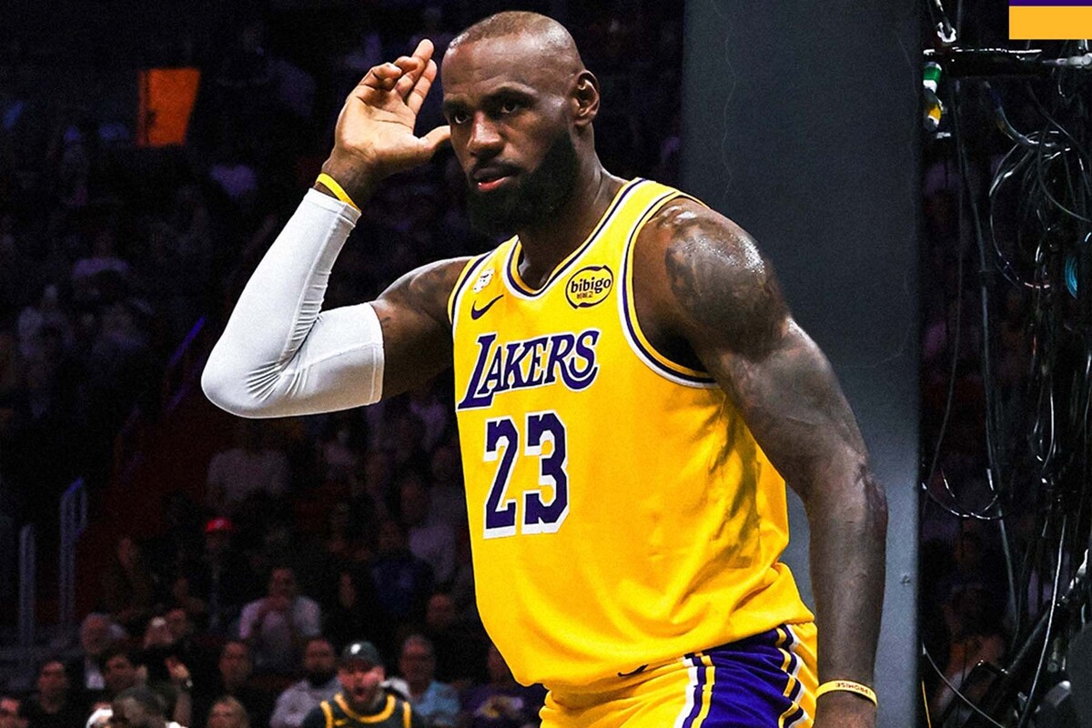  Форвард «Лос Анджелес Лейкерс» Леброн Джеймс. © Los Angeles Lakers, Х