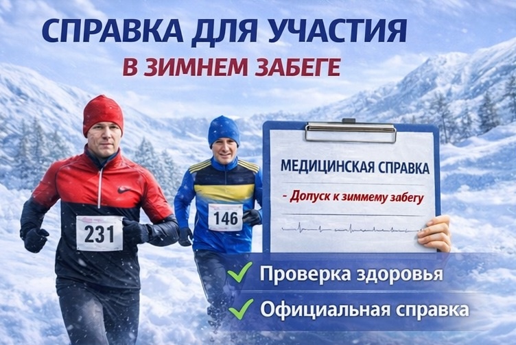 Справка для участия в зимнем забеге: официальный допуск к соревнованиям без проблем
