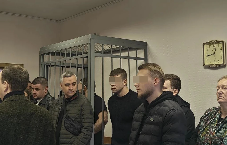 Фигуранты в зале суда на оглашении приговора. Фото: t.me/SPbGS