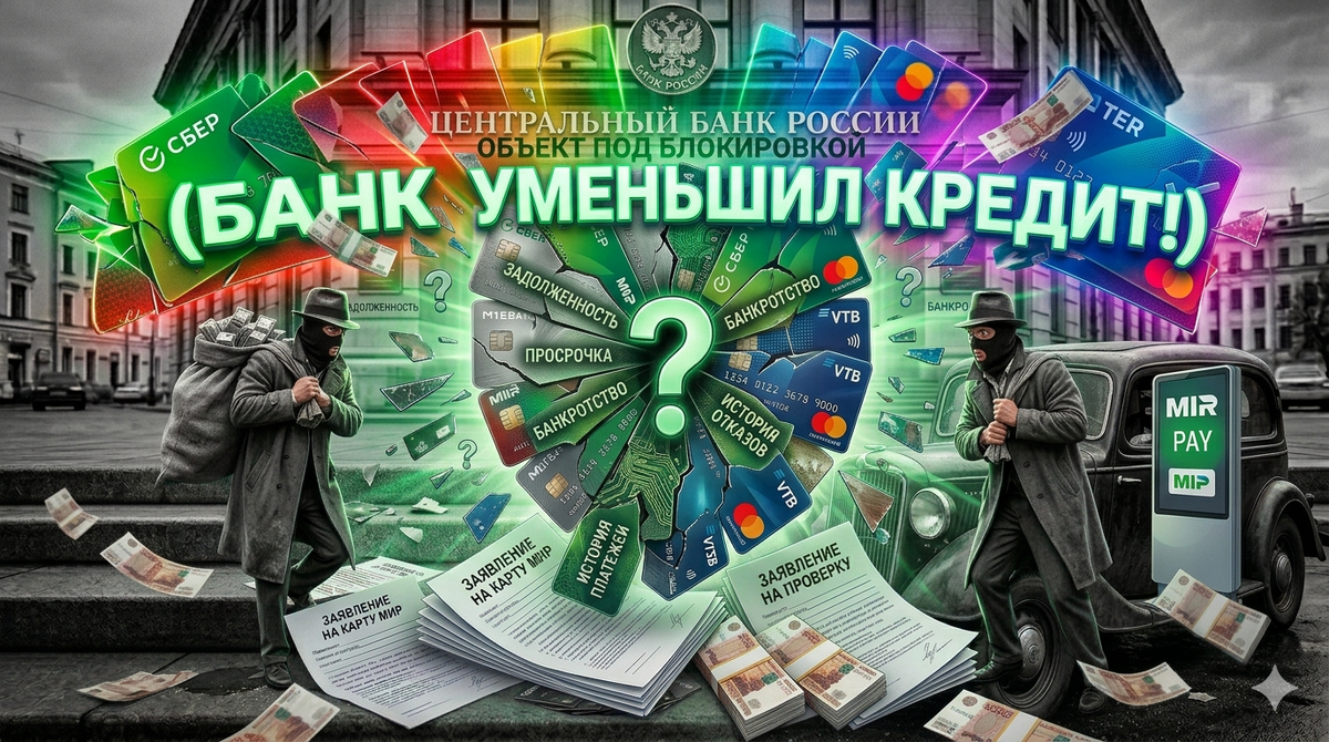 банк уменьшил кредит