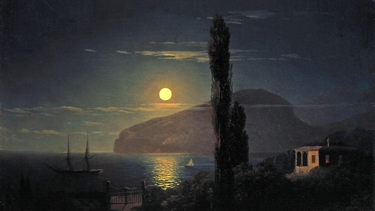 Иван Айвазовский. Лунная ночь в Крыму, 1861