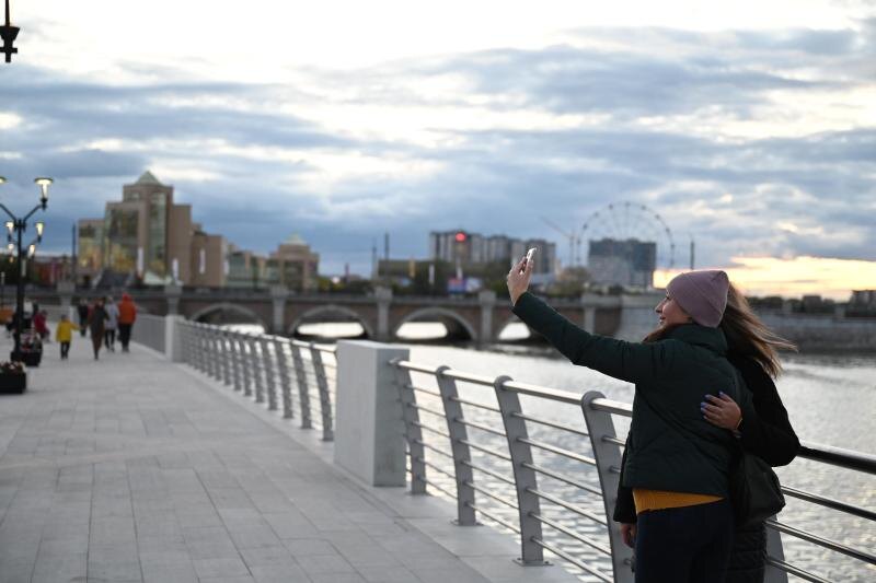 С набережной Челябинска уберут часть подсветки из-за сброса воды