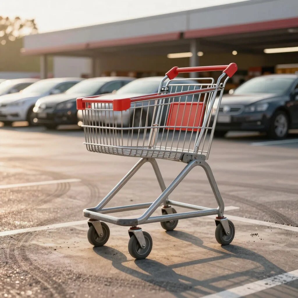 Тележка. Иллюстрация сгенерирована нейросетью