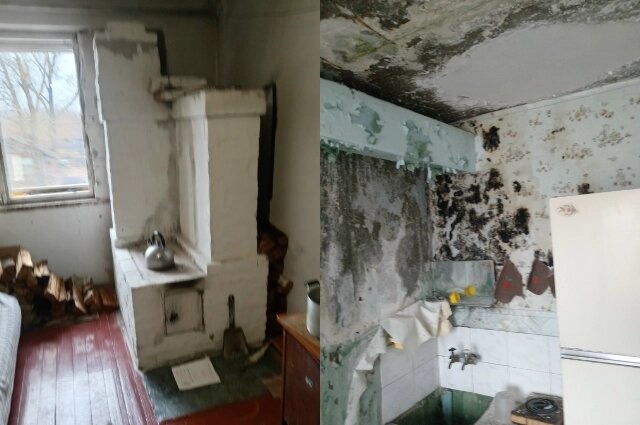    Стены квартиры в саже, плесени и грибке. Фото: предоставлено героем публикации