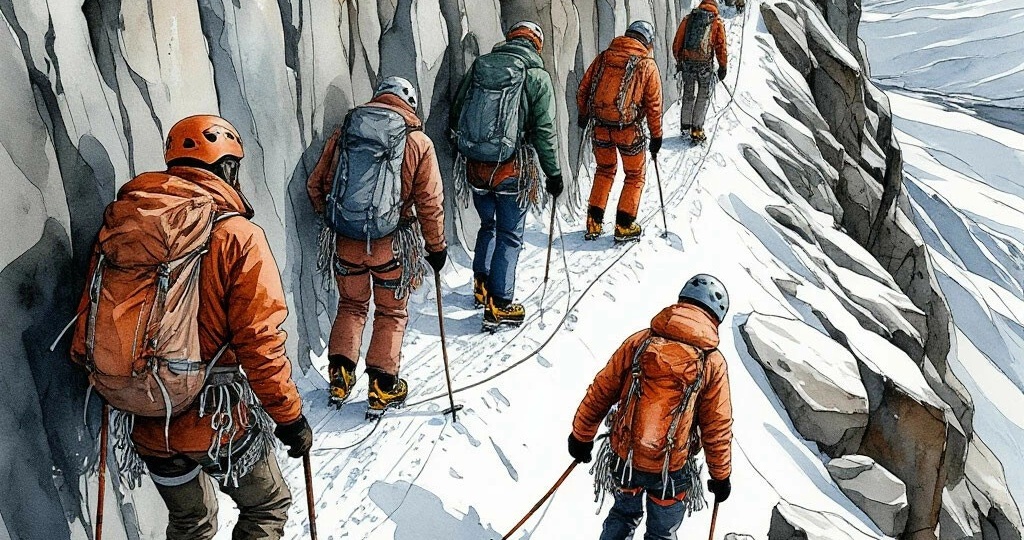 Тайна восьми альпинистов: загадочная трагедия на Северной стене пика Дыхтау в августе 1970-го