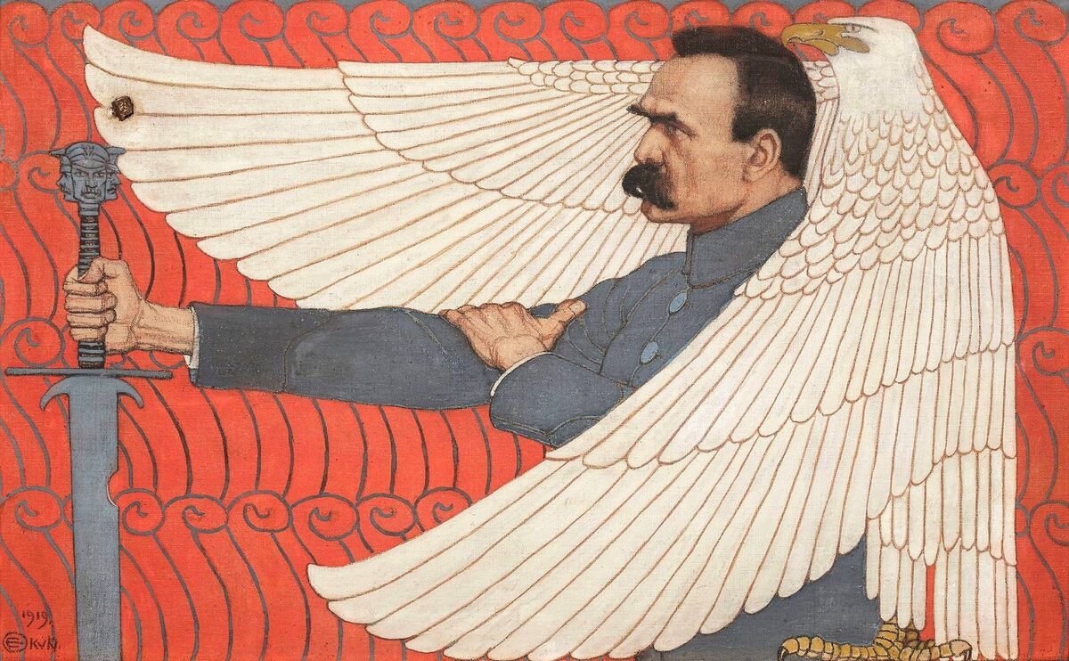     Эдвард Окунь. Портрет Юзефа Пилсудского. 1919