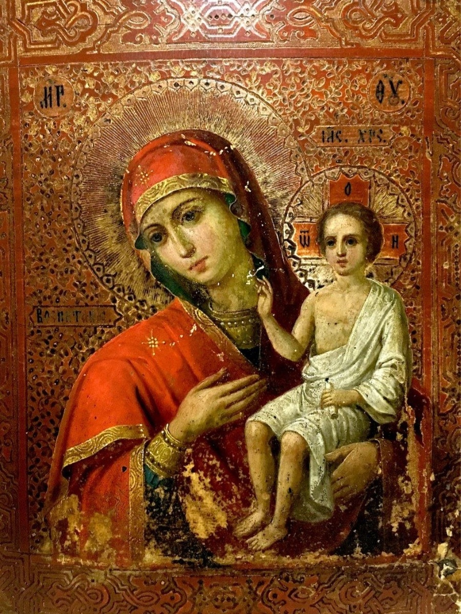 Икона Пресвятой Богородицы "Воспитание". Очень мне нравится. 