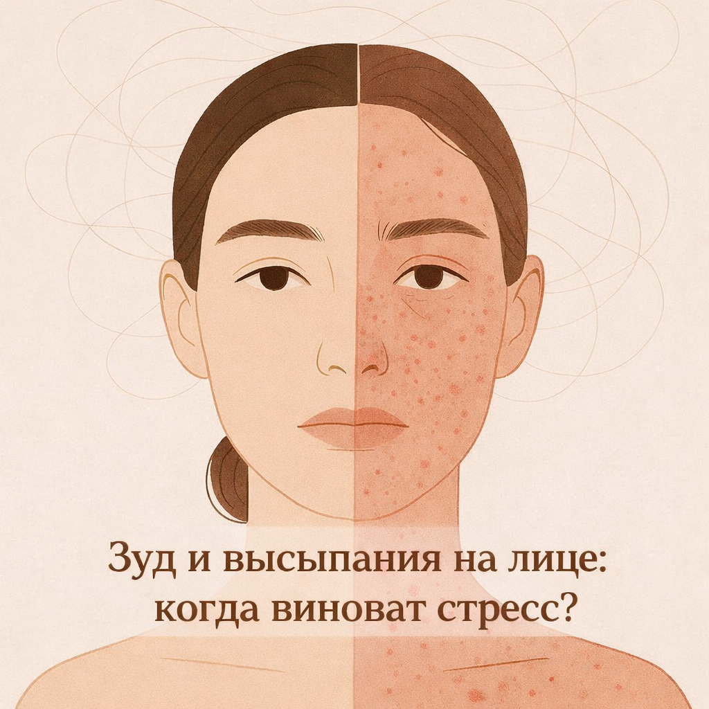 Зуд и высыпания на лице: когда виноват стресс, а не косметика?