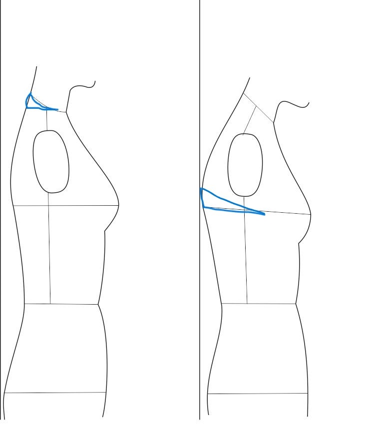 Росток над кокеткой и под кокеткой