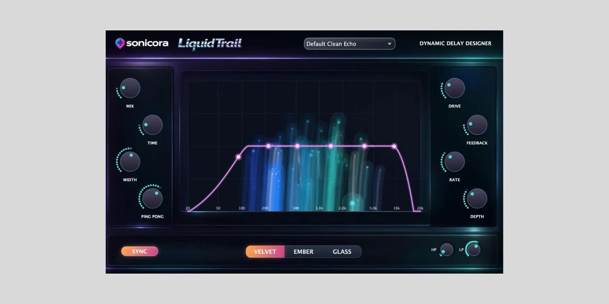 LiquidTrail — это новый плагин задержки от Sonicora Audio, стоимостью $79.