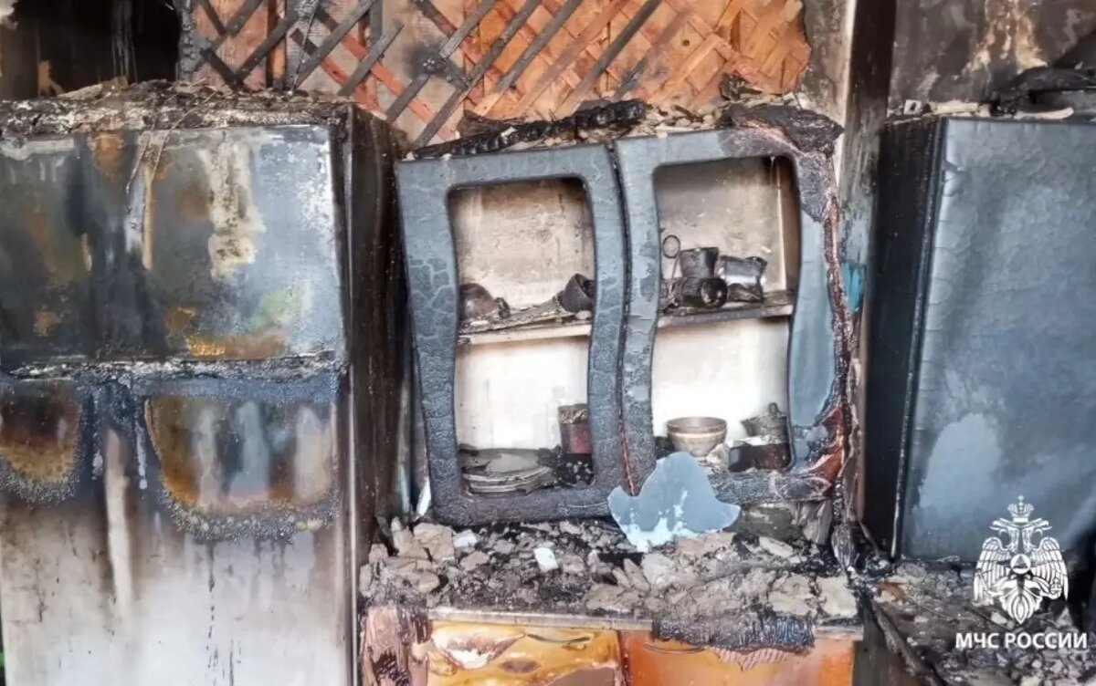    Мужчина пострадал при пожаре в Кизнере