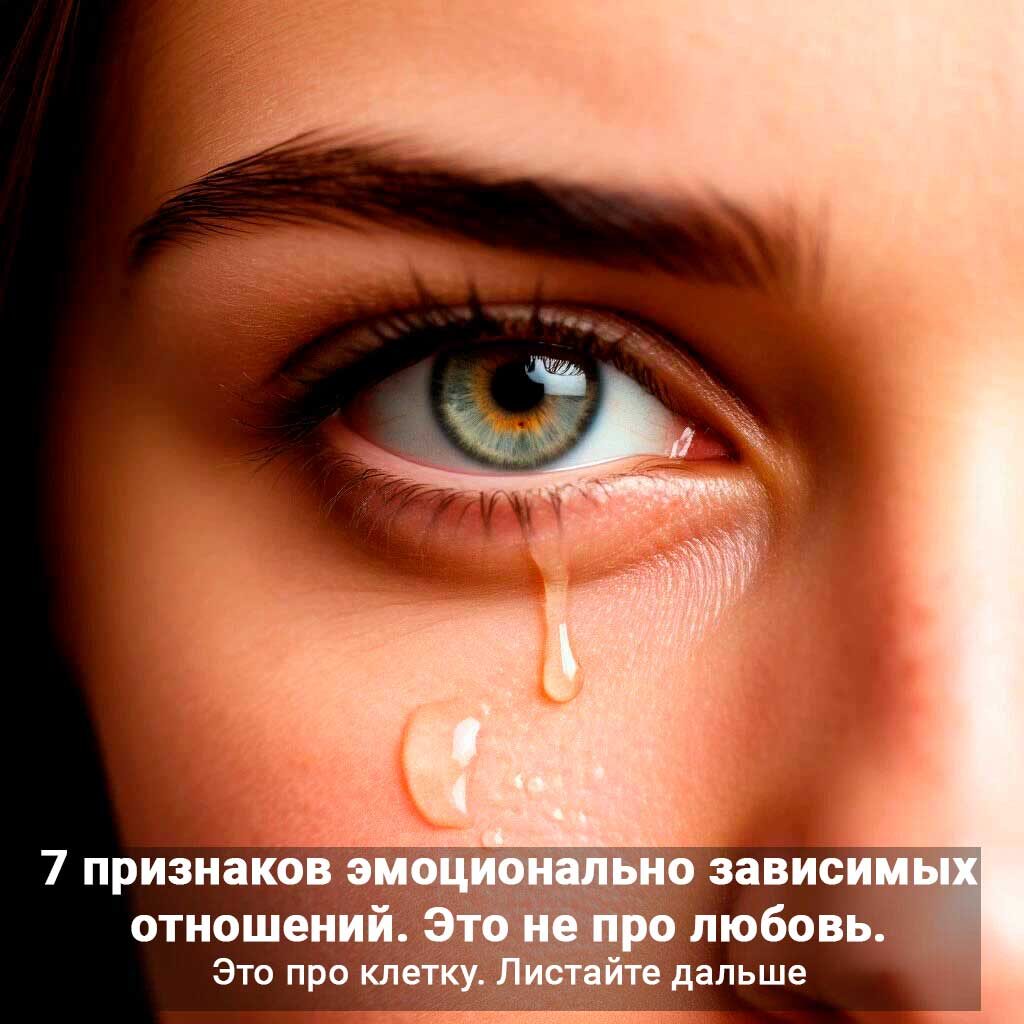 7 признаков эмоционально зависимых отношений Это не про любовь 
👉 Листайте