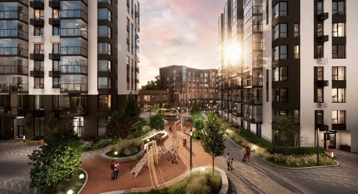 Рендер ЖК "Таланты" г. Тула. Детская площадка