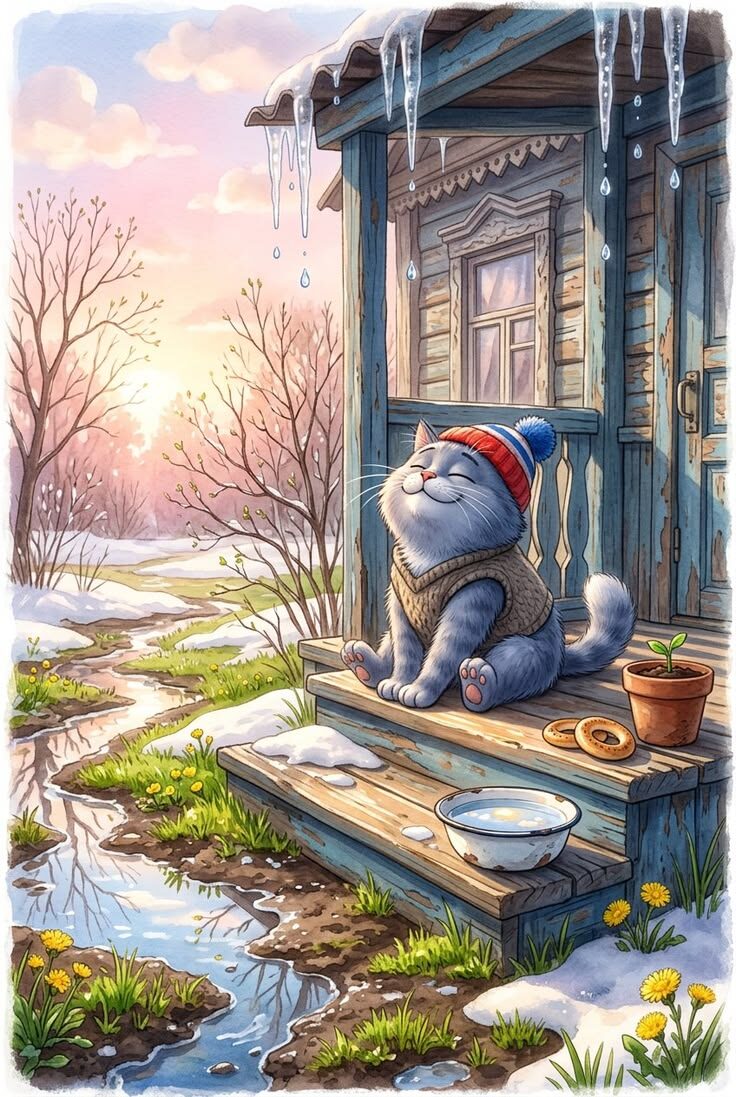 Как у нас крылечко! А весной как пахнет!!!