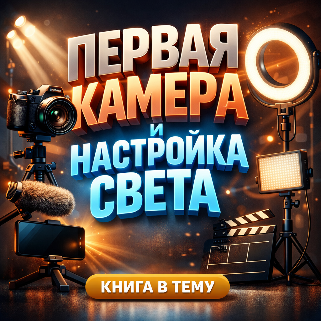 С чего начать видеоблог: выбор первой камеры и настройка света для идеального кадра