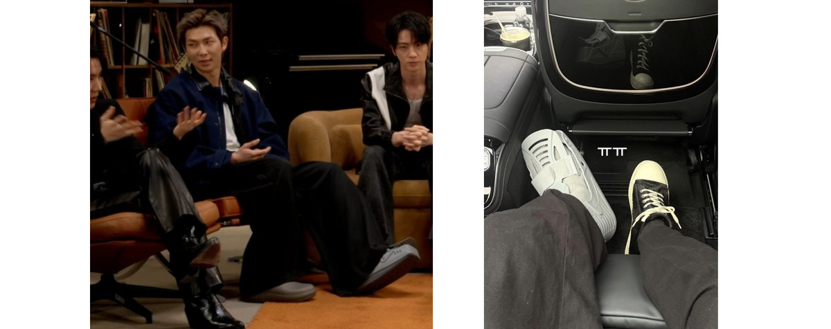     Скриншот с прямого эфира на Weverse и фото из соцсетей Намджуна