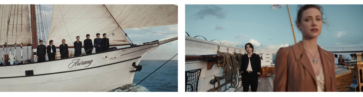     Кадры из клипа BTS — SWIM