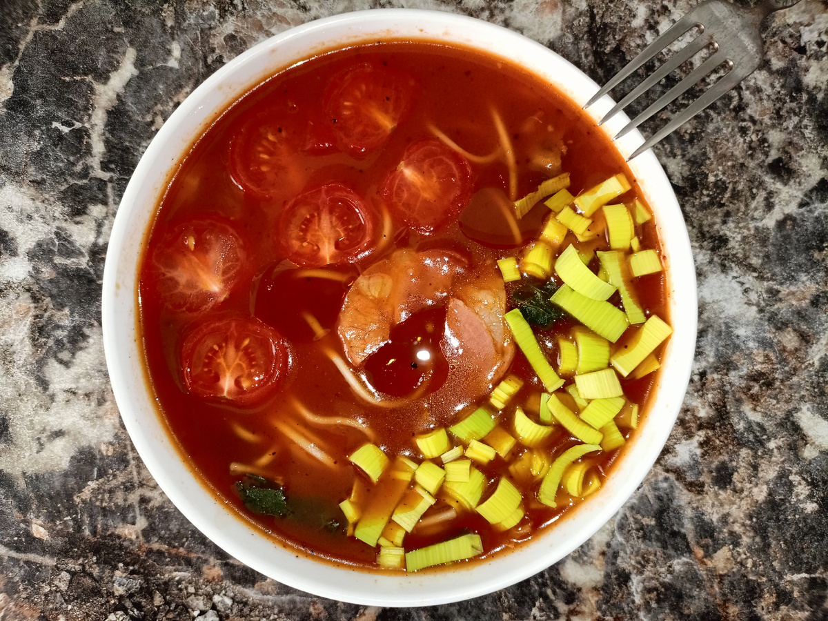 Из личного архива - Томатный рамен 