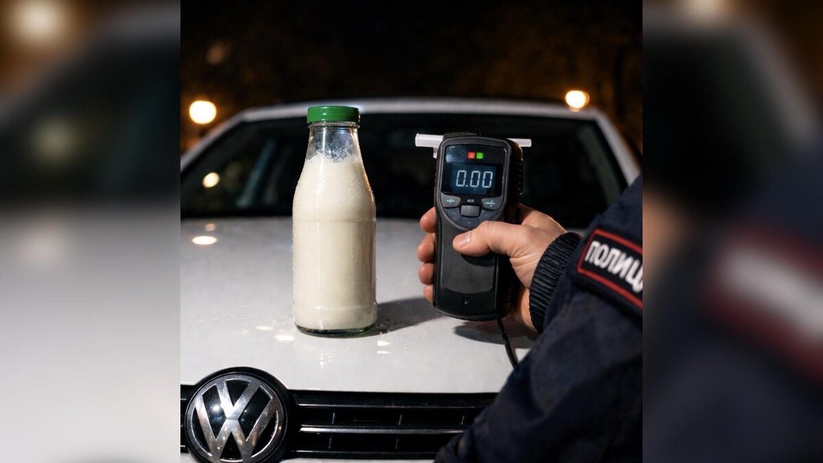    В Курской области задержан водитель за нетрезвое вождение после «выпитого кефира»