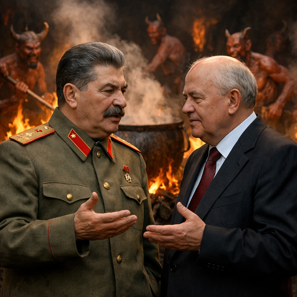 Сталин и Горбачев