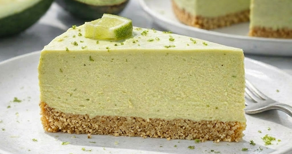 Низкоуглеводный Чизкейк с Авокадо и Лаймом (без выпечки)