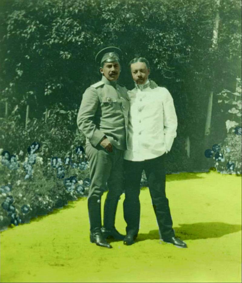 Пётр Петрович Дурново (слева).