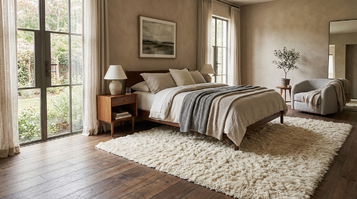 ковер из овечьей шерсти