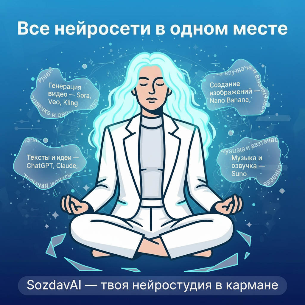 SozdavAI нейросеть — десять в одном.