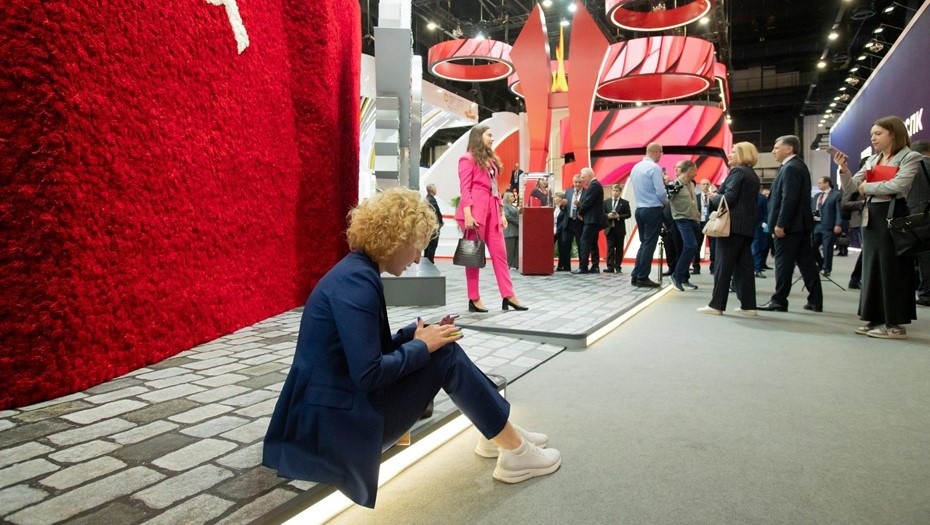    Работа Петербургского международного экономического форума. Автор фото: Сергей Ермохин/"ДП"