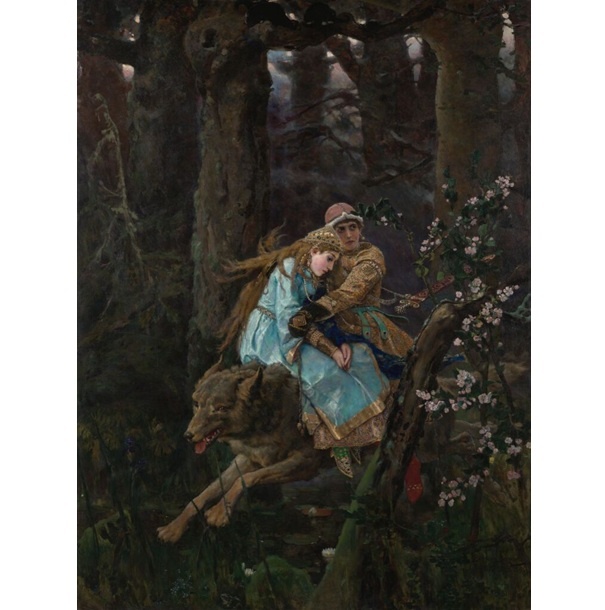 Виктор Васнецов. Иван-царевич на Сером Волке. 1889. Холст, масло. 252 x 187,5. Государственная Третьяковская галерея
