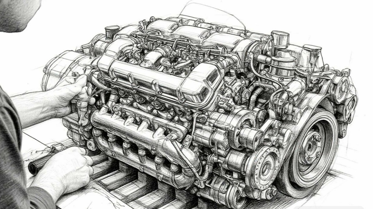 Рисунок. Двигатель