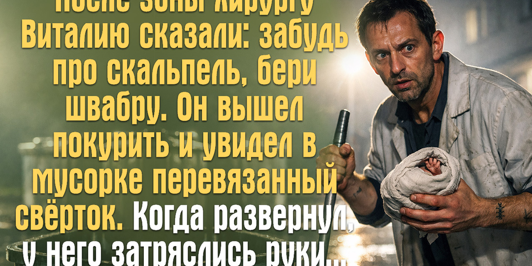 После зоны хирургу Виталию сказали: забудь про скальпель, бери швабру.