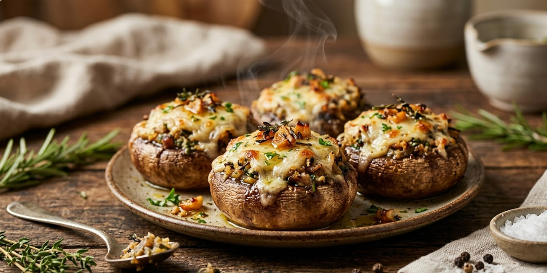 🔥 Ленивый рецепт: шампиньоны с сыром в духовке за 20 мин без хлопот"