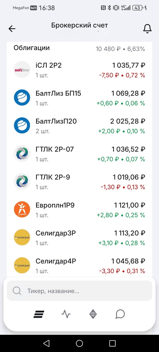 Моя подборка 2026 российских облигаций 