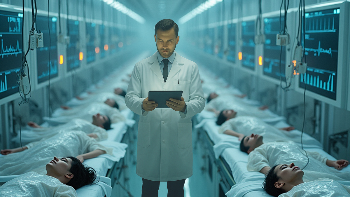 Иллюстрация к роману циклу «Синтетическая утопия: за гранью кода»