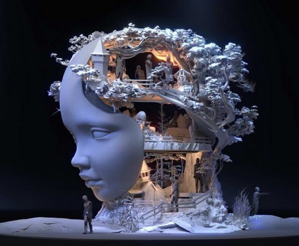 Прототип декораций к опере «Мандрагора» (сайт Сбера)