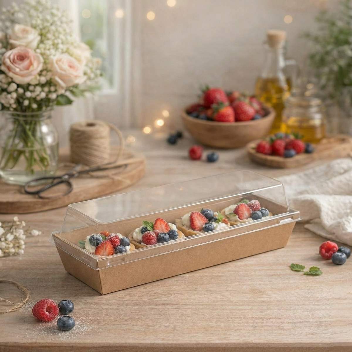 Бумажный контейнер Ant Box Kraft 170x70x68 мм  – это идеальное решение для упаковки десертов и других лакомств. Подробнее – на сайте: https://green-ant.ru/catalog/konteyner-bumazhnyy-ant-box-kraft-s-kryshkoy-300-ml-170x70x68-mm_77-15003.html