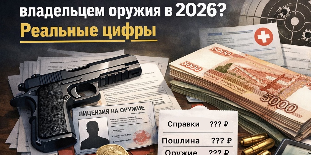 Сколько стоит стать владельцем оружия в 2026? Реальные цифры